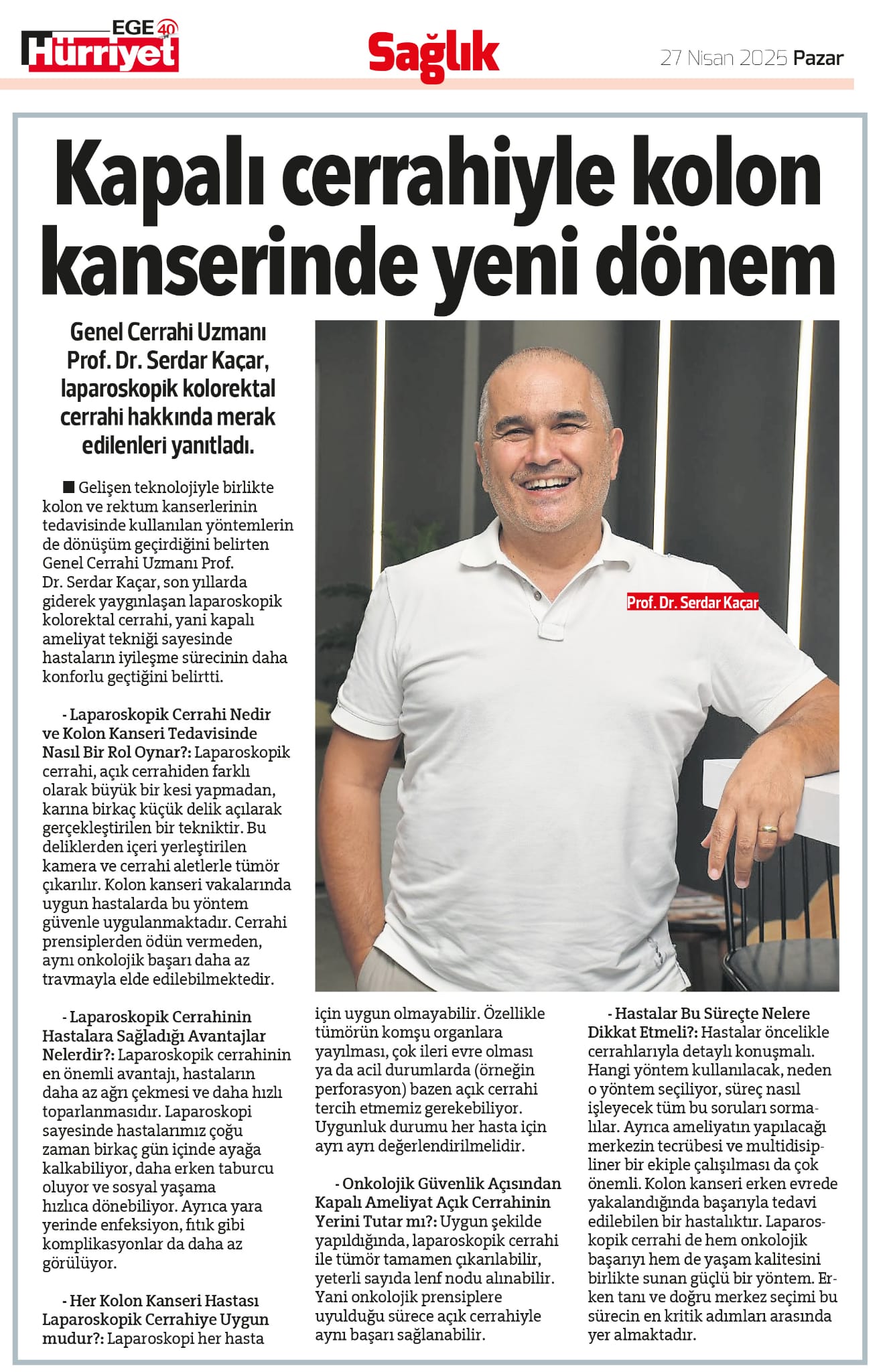 27 Nisan 2025 - Hürriyet