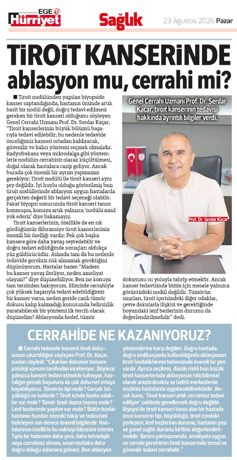 23 Ağustos 2026 - Hürriyet