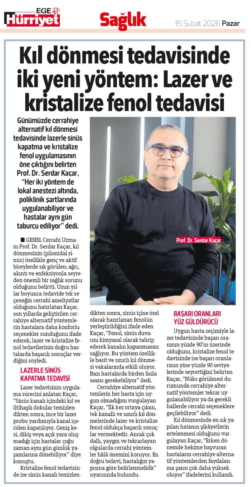 15 Şubat 2026 - Hürriyet